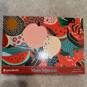 Main Squeeze 500-Piece Jigsaw Puzzle - Red & Pink Fruit Design